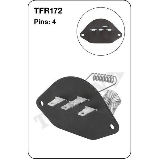 Tridon AC Blower Motor Resistor TFR172