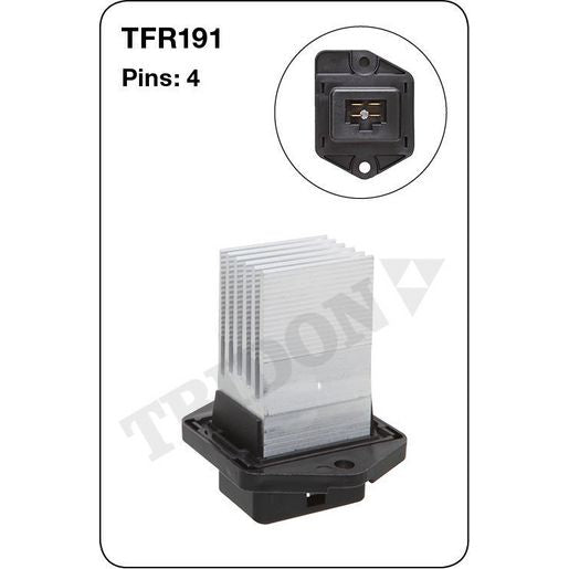 Tridon AC Blower Motor Resistor TFR191