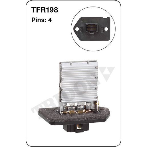 Tridon AC Blower Motor Resistor TFR198