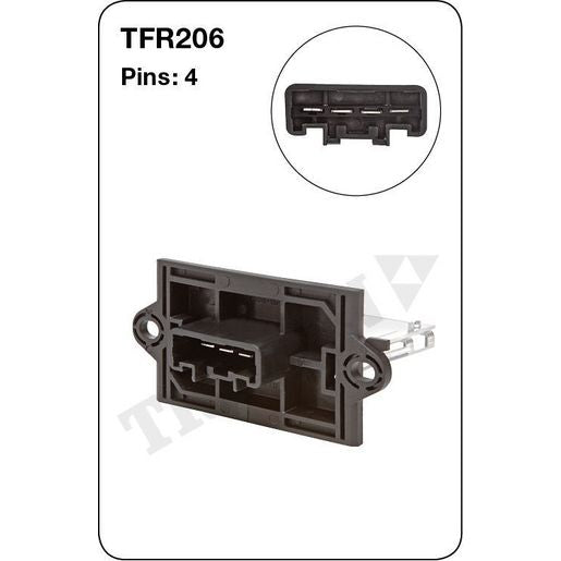 Tridon AC Blower Motor Resistor TFR206
