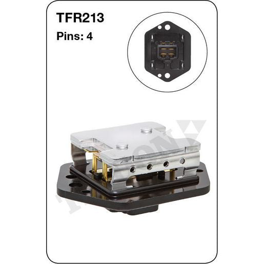 Tridon AC Blower Motor Resistor TFR213
