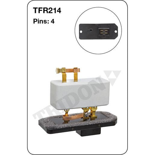 Tridon AC Blower Motor Resistor TFR214