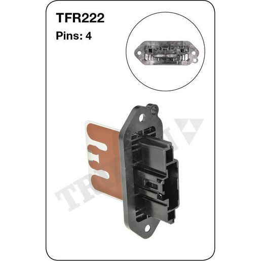 Tridon AC Blower Motor Resistor TFR222
