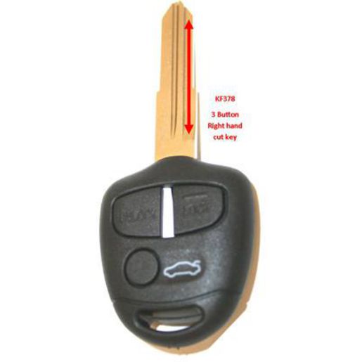 MAP Car Remote Shell & Buttons (3 Button) fits Mitsubishi Lancer/Mirage KF378