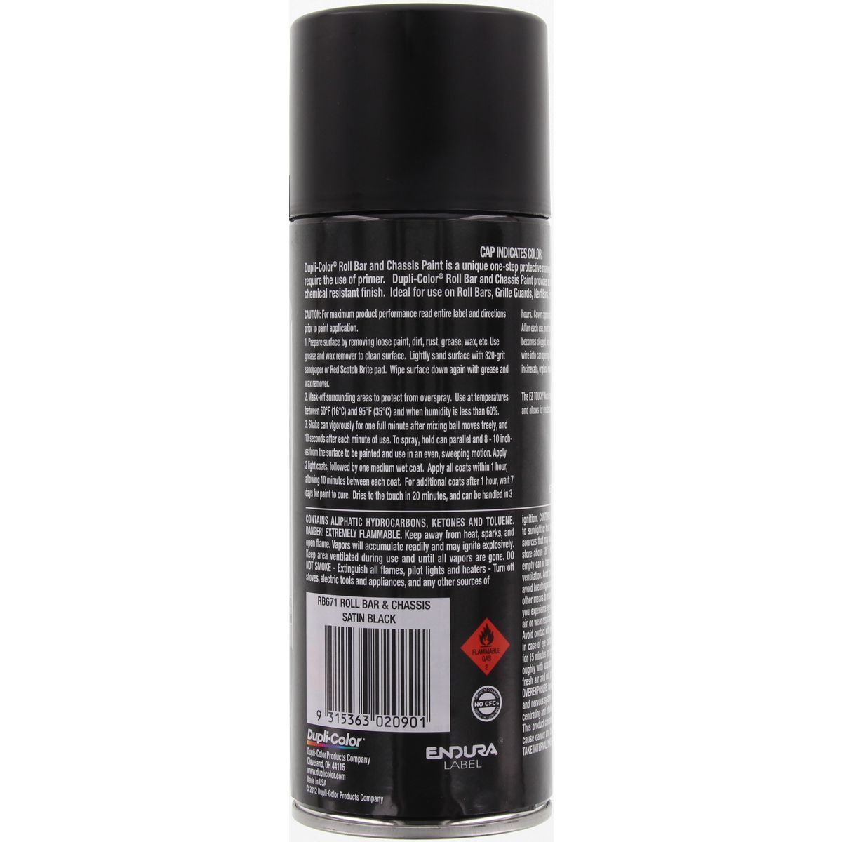 Dupli-Colour Paint 312g Satin Black RB671