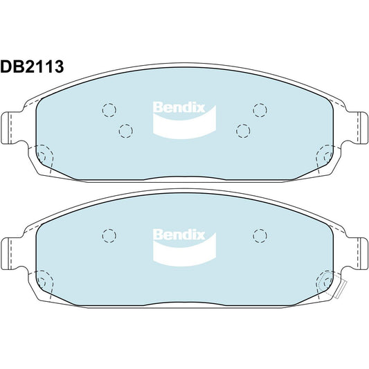 Bendix 4x4 Brake Pad Set Front DB2113 -4WD