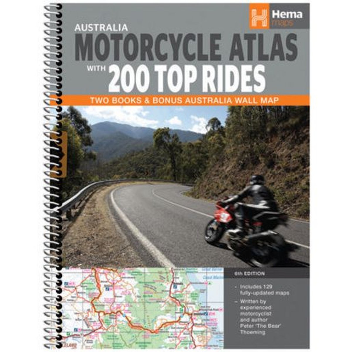 HEMA Australia Motorcycle Atlas with 200 Top Rides