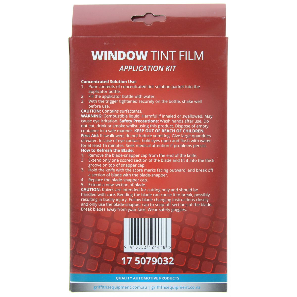 Wildcat Black Magic Window Tint Applicator Kit 5 Piece 5079032