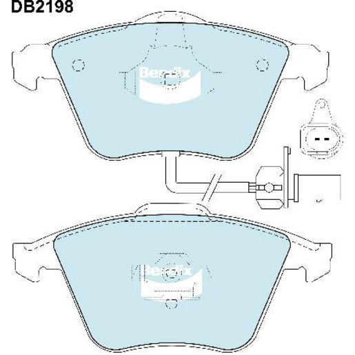 Bendix EURO Brake Pad Set Front DB2198 EURO+