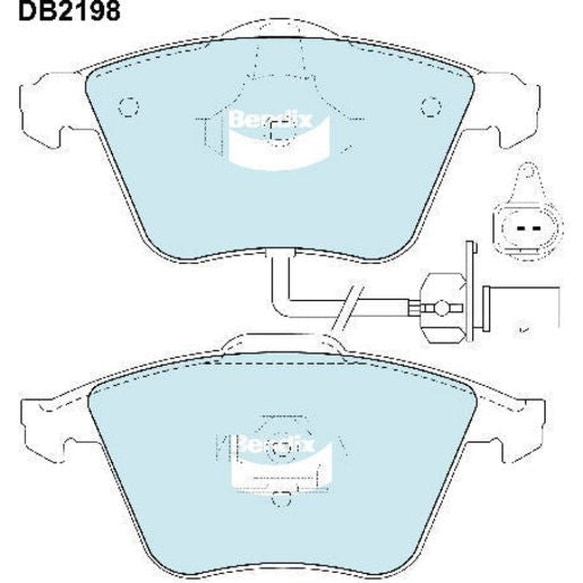 Bendix EURO Brake Pad Set Front DB2198 EURO+