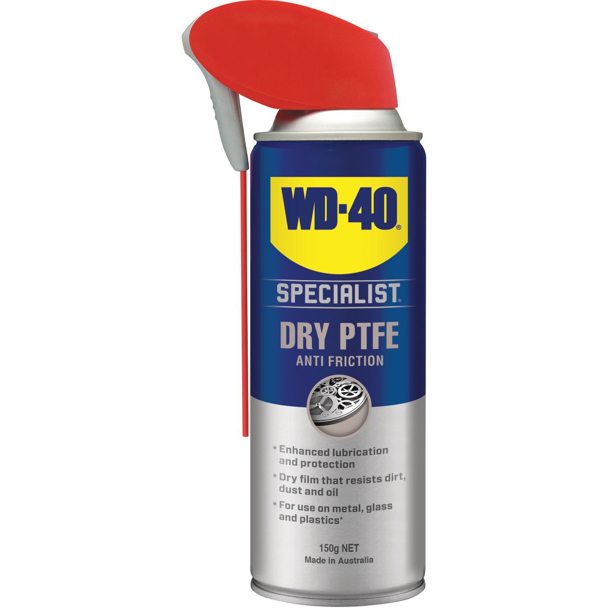 WD-40 Specialist Anti-Friction Dry PTFE Lubricant Aerosol Spray 150g 21005