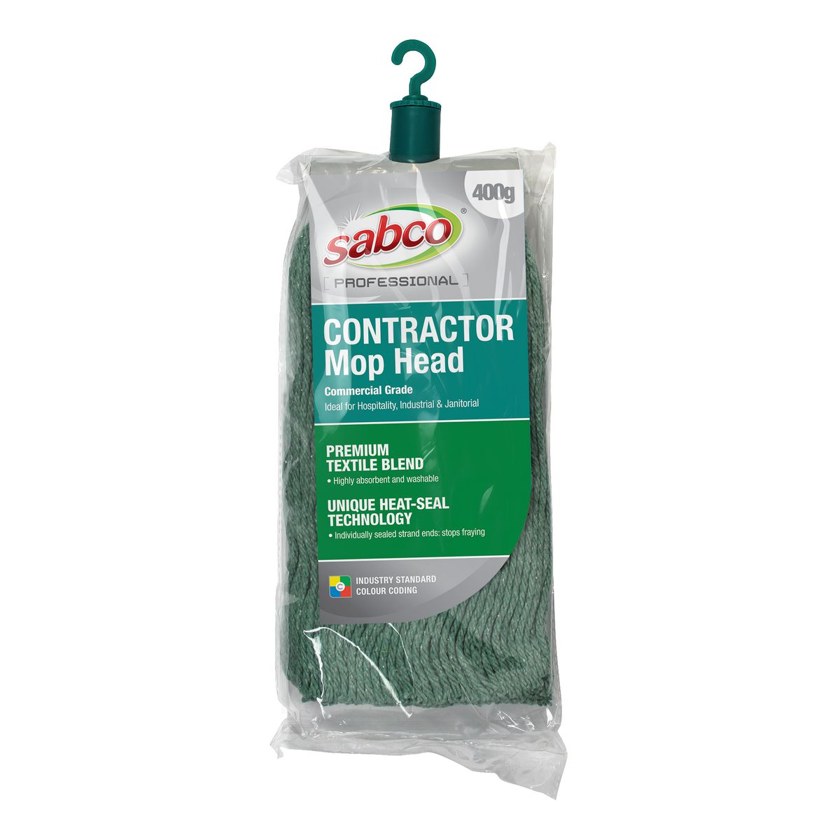 Sabco Power Cotton Mop Head 400gm-Green SABC-2123