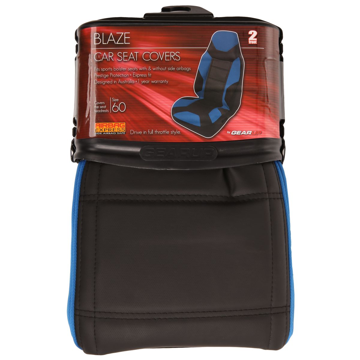 Gear Up Blaze Seat Covers 60 Blue GUBZPR60BLL