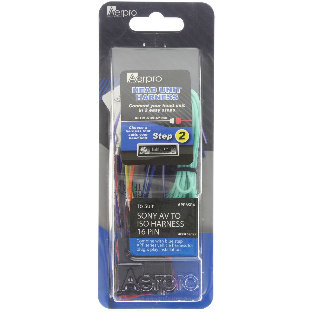 Aerpro Harness Sony AV To ISO 16 Pin APP8SP4
