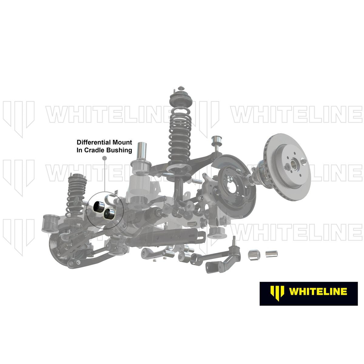 Whiteline KDT925 Diff Mount In Cradle Insert Bushing