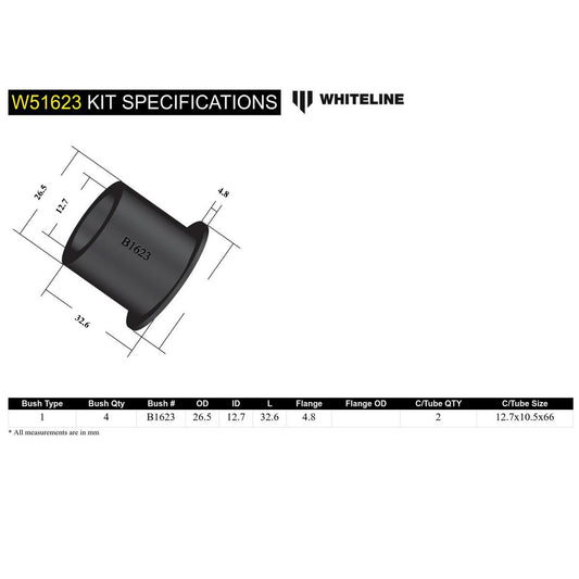 Whiteline W51623 Control Arm Lower Inner Bushing