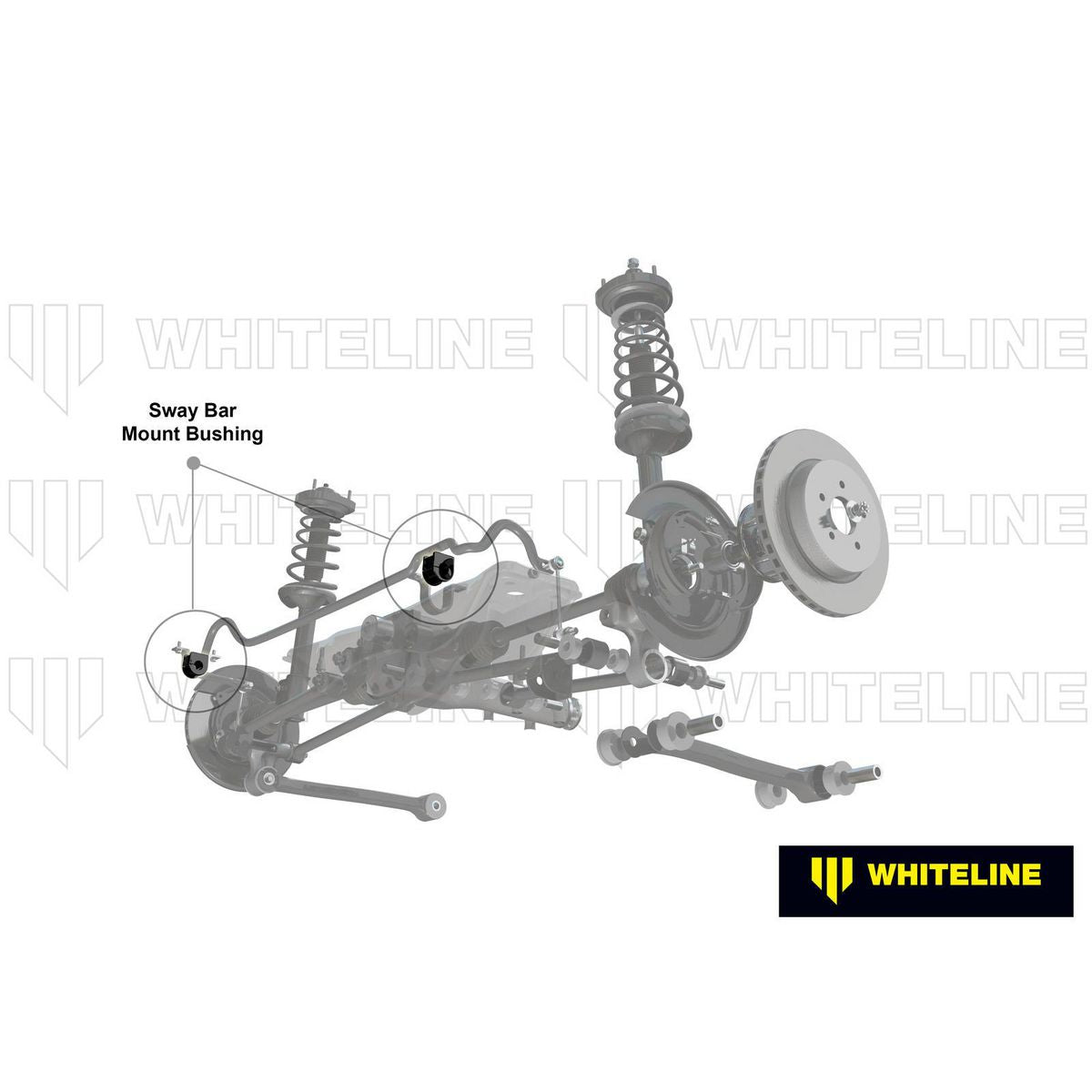 Whiteline KBR21-20 Sway Bar Mounting Kit 20mm fits WRX/STI Sedan & Wagon 1993-07