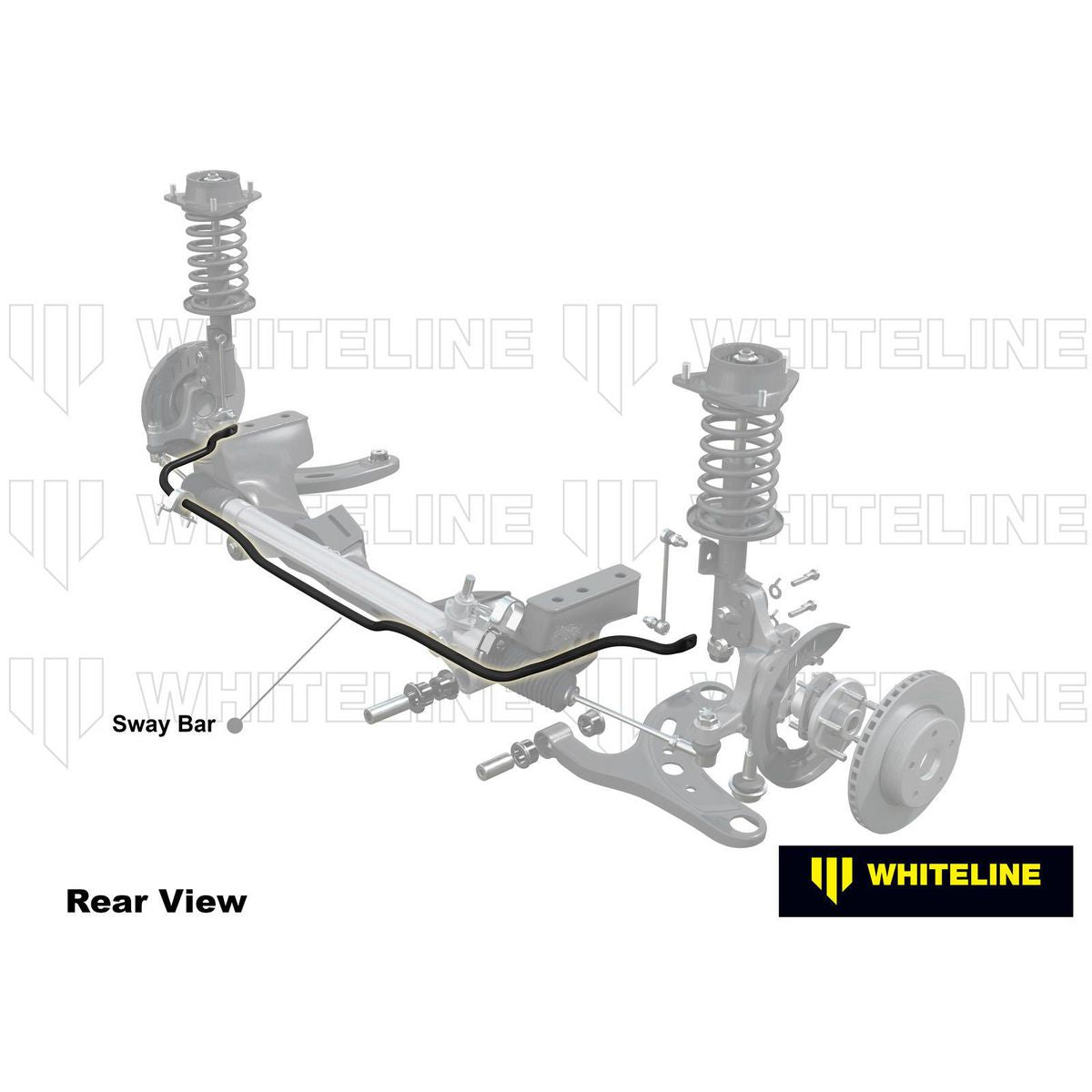Whiteline BHF77Z Sway Bar Front 27mm Adjustable fits Honda Civic Type R 2006-11