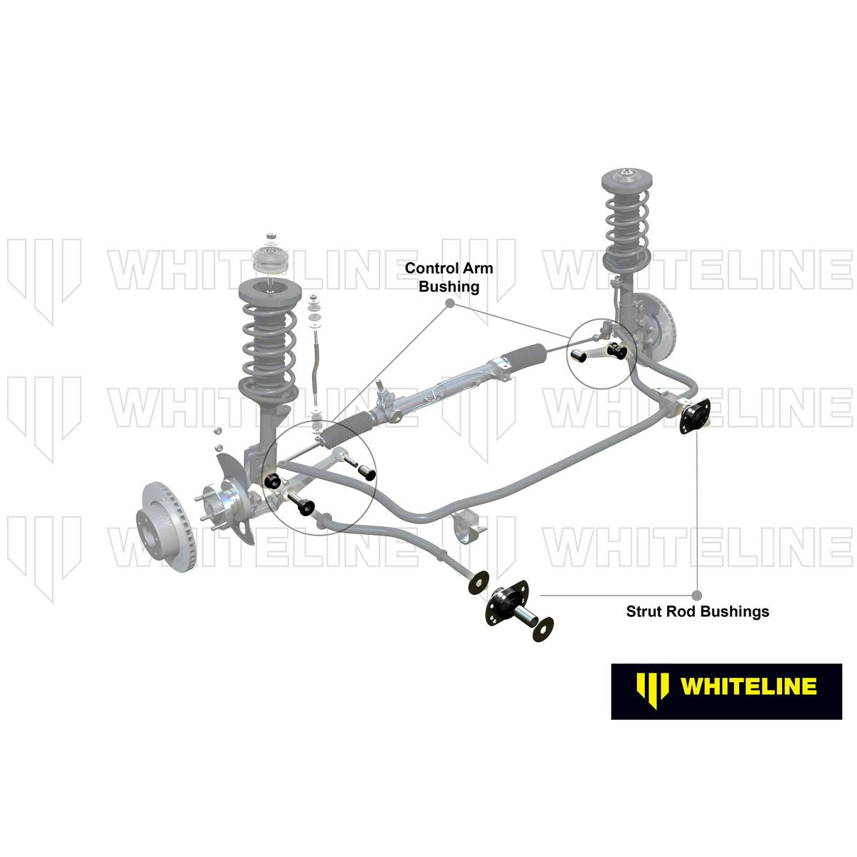 Whiteline WCOM5C Control Arm Strut Rod Bush Kit fits Holden Commodore 1999-06