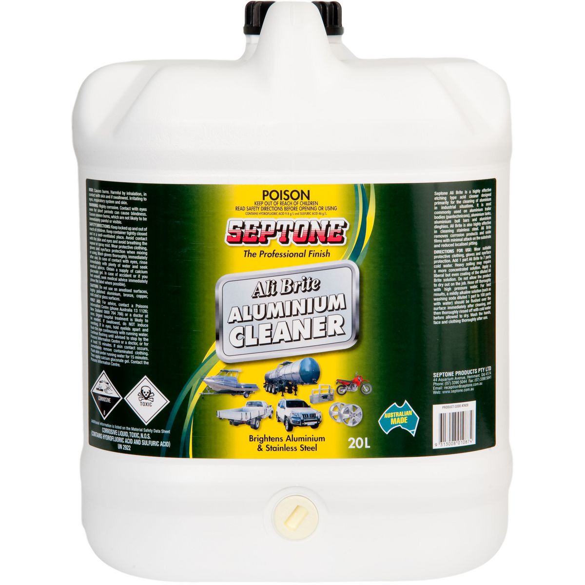 Septone Ali Brite Aluminium Cleaner 20L ATA20