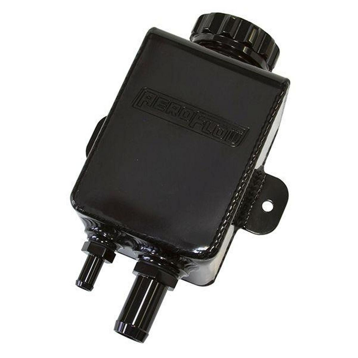 Aeroflow AF77-1025BLK Fabricated P/Steer Tank Square-10 & -6ORB Ports Black