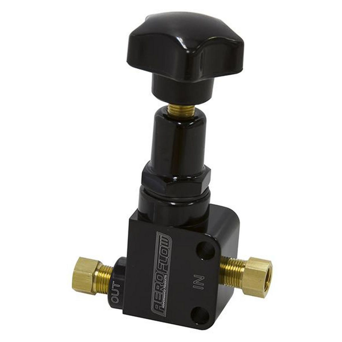 Aeroflow AF64-3042BLK Brake Proportioning Valve Knob Style Black