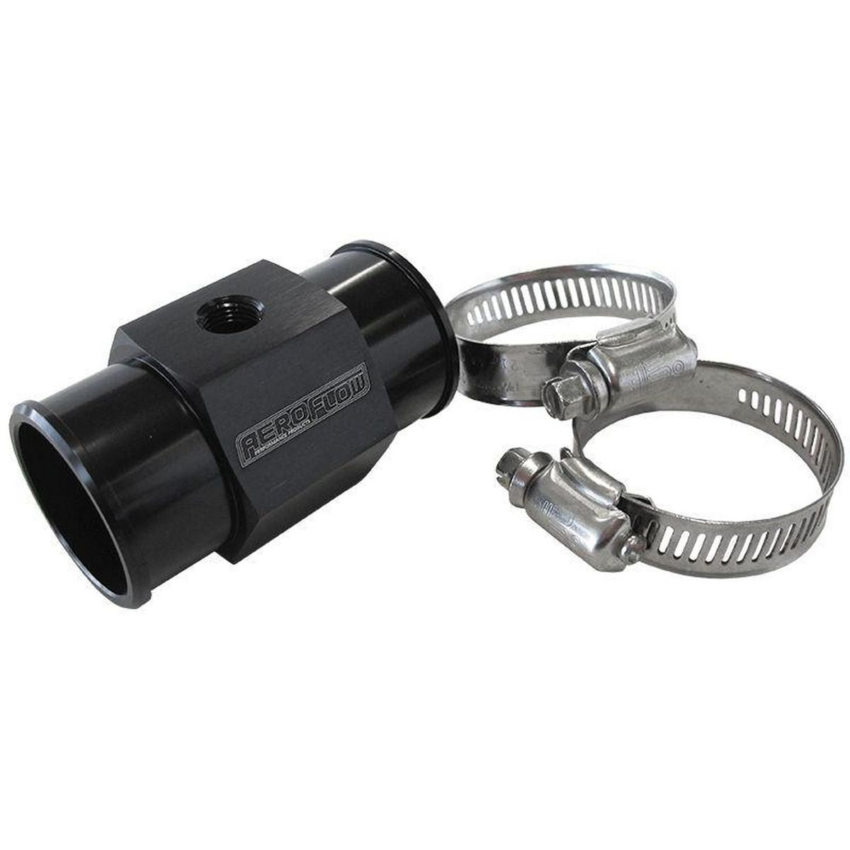 Aeroflow AF64-2236 1-27/64" 36mm Water Temp Hose Adapter W/ 1/8" NPT Gauge Port