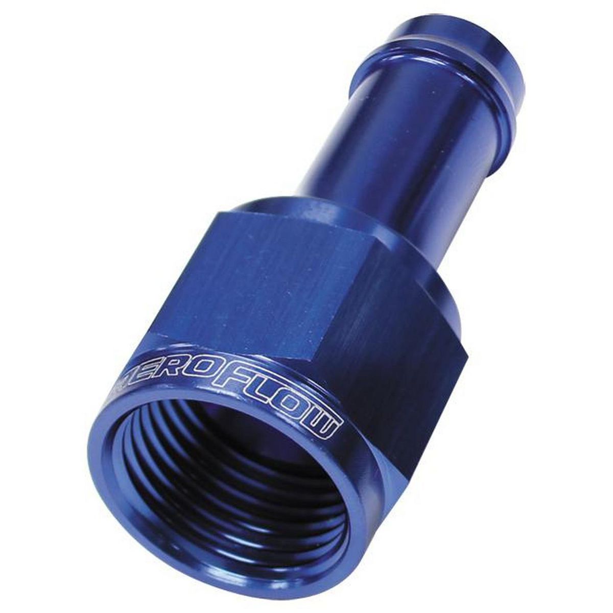 Aeroflow AF411-06 Female -6AN To 3/8" Barb Blue With Tube Nut
