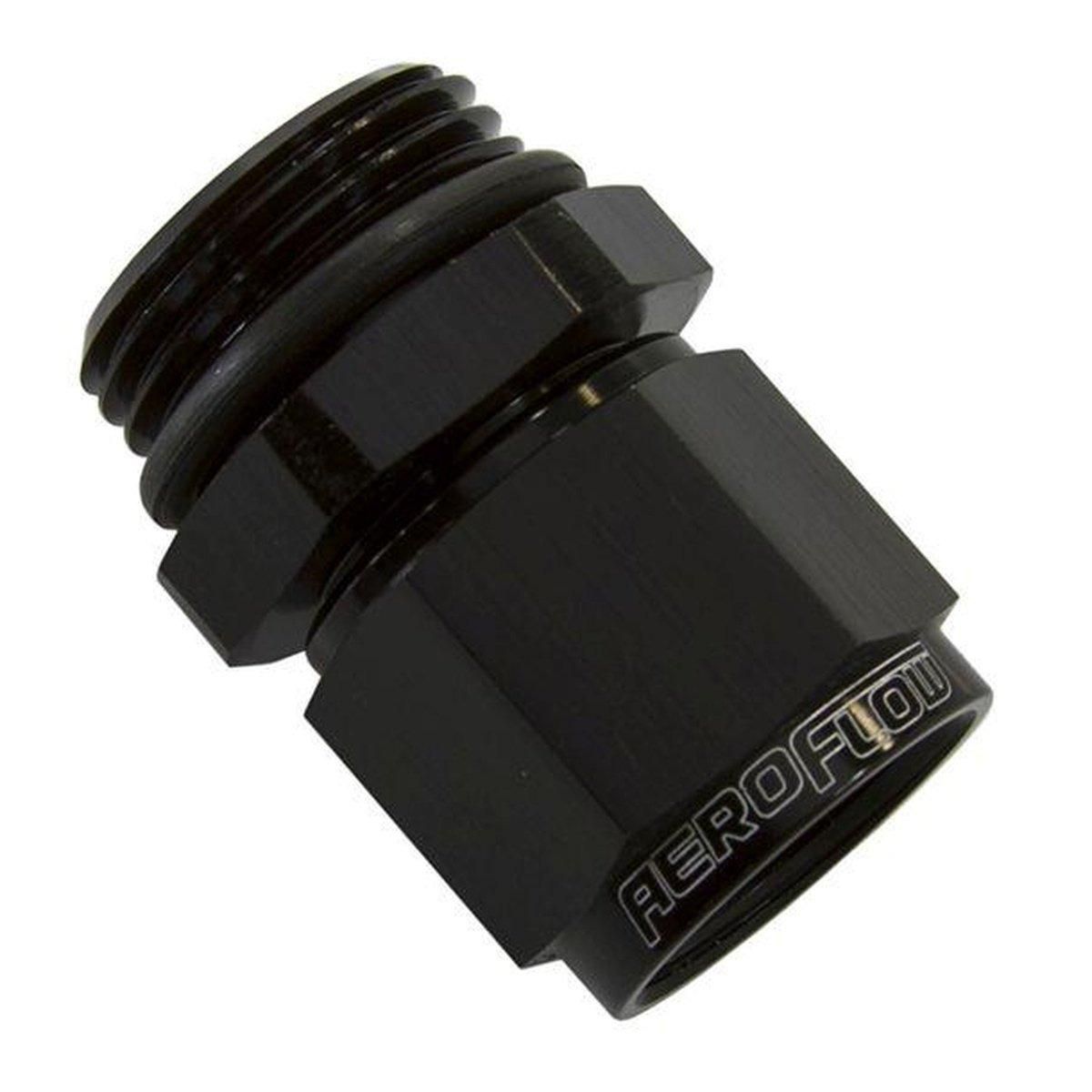 Aeroflow AF907-08-06BLK -6ORB To Female -8 Swivel Nut Black