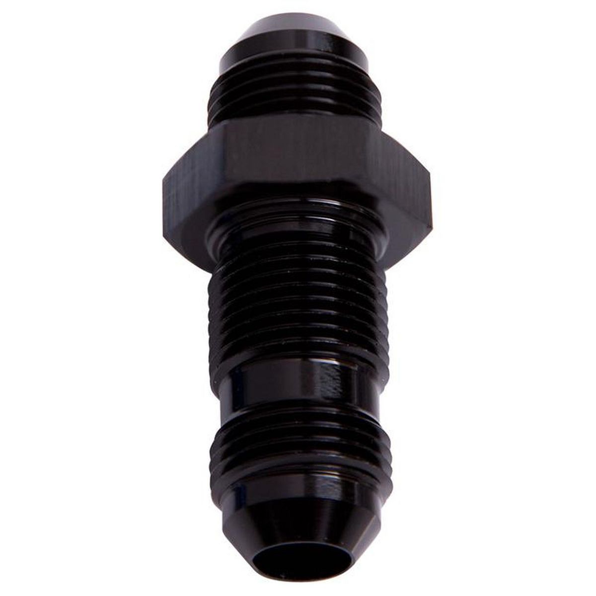 Aeroflow AF832-08BLK Straight Bulkhead -8AN Black