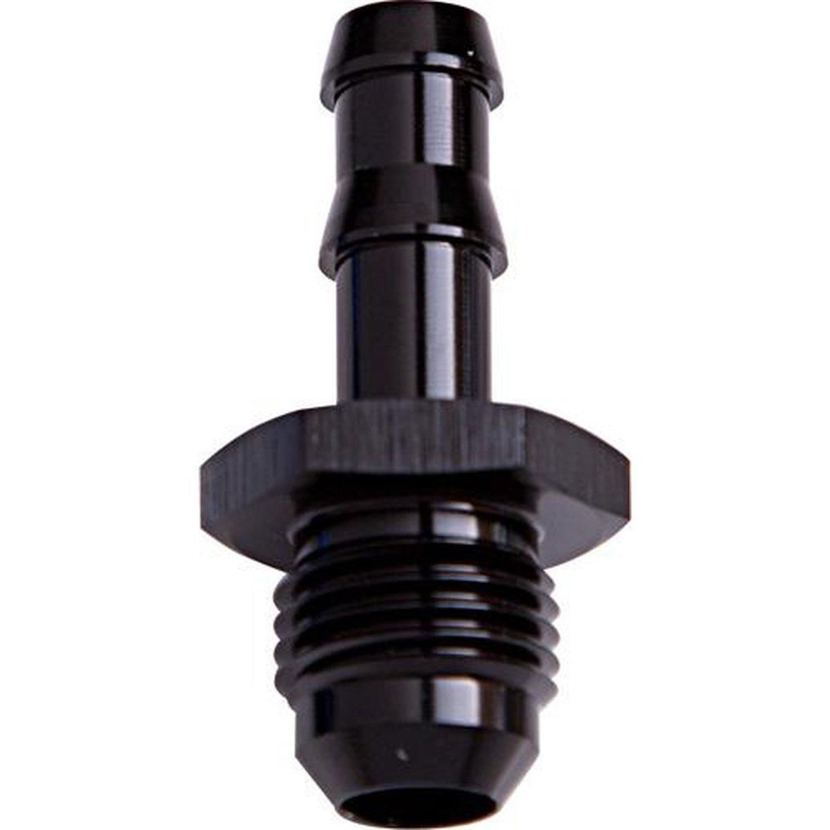 Aeroflow AF817-06BLK 3/8" Barb To -6AN Adapter Black Male