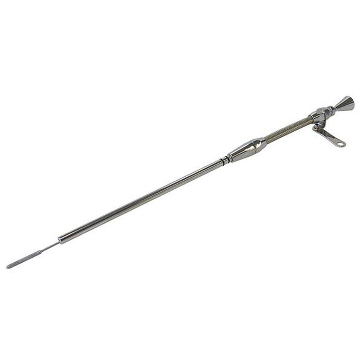 Aeroflow AF64-2112 Engine Dip Stick Billet Handle S/S Braided Tube Fits 302-351C