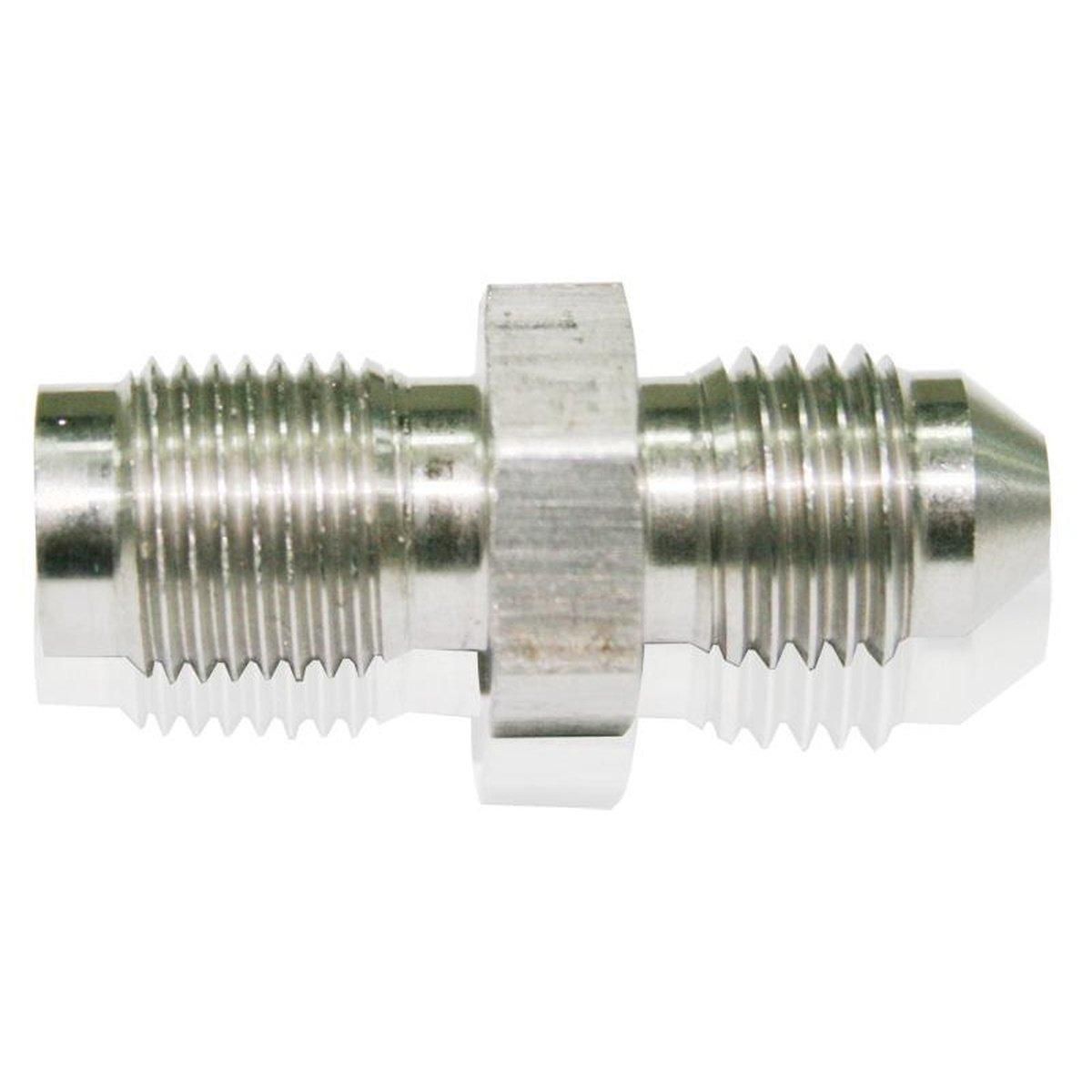 Aeroflow AF341-04 -4AN To Inverted 7/16 X 24 Stainless Male To Male