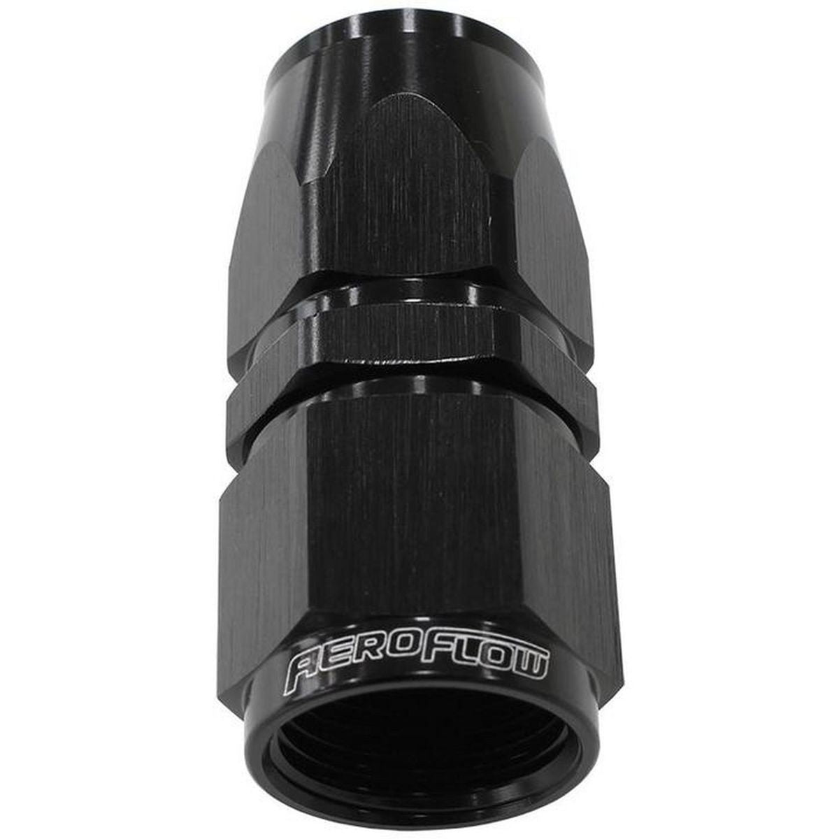 Aeroflow AF201-04DBLK Alloy Straight Hose End -4AN Black Swivel Nut Suits Teflon AF201-04DBLK