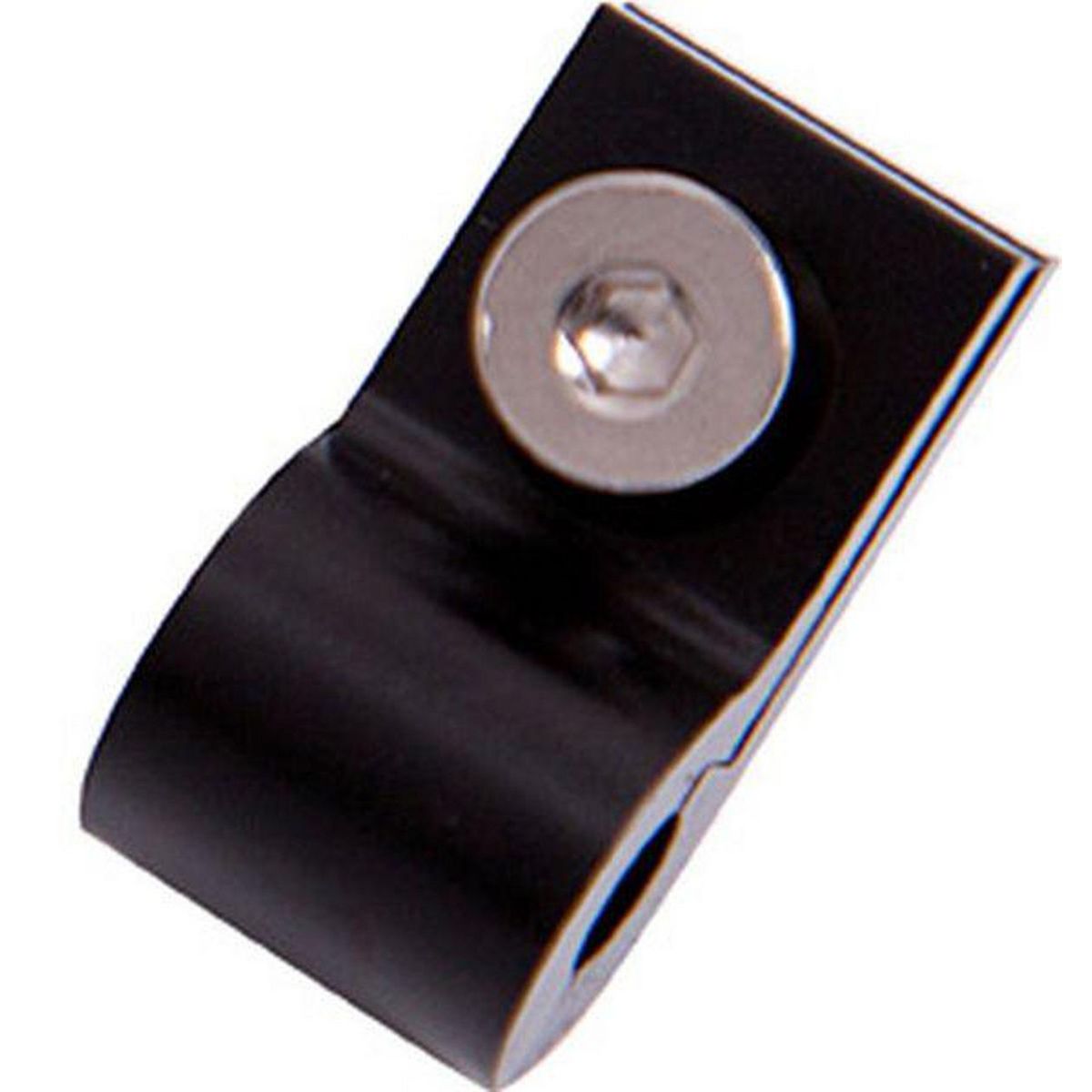 Aeroflow AF157-08BLK Billet P Style Clamp -8 H/Line Black 12.7mm ID or 1/2" ID