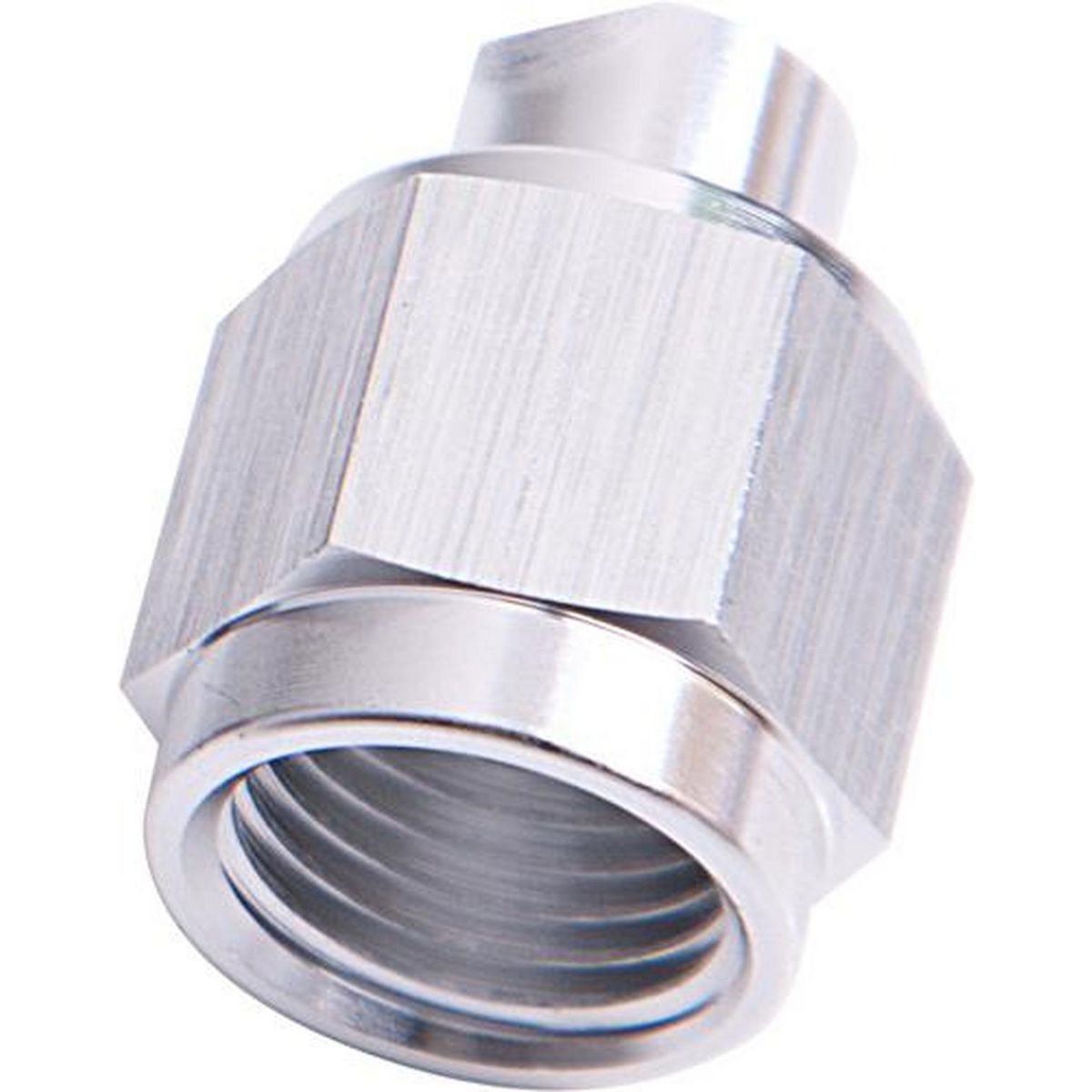 Aeroflow AF820-06S Flare Cap Female -6AN Silver -6AN Female Blank Off