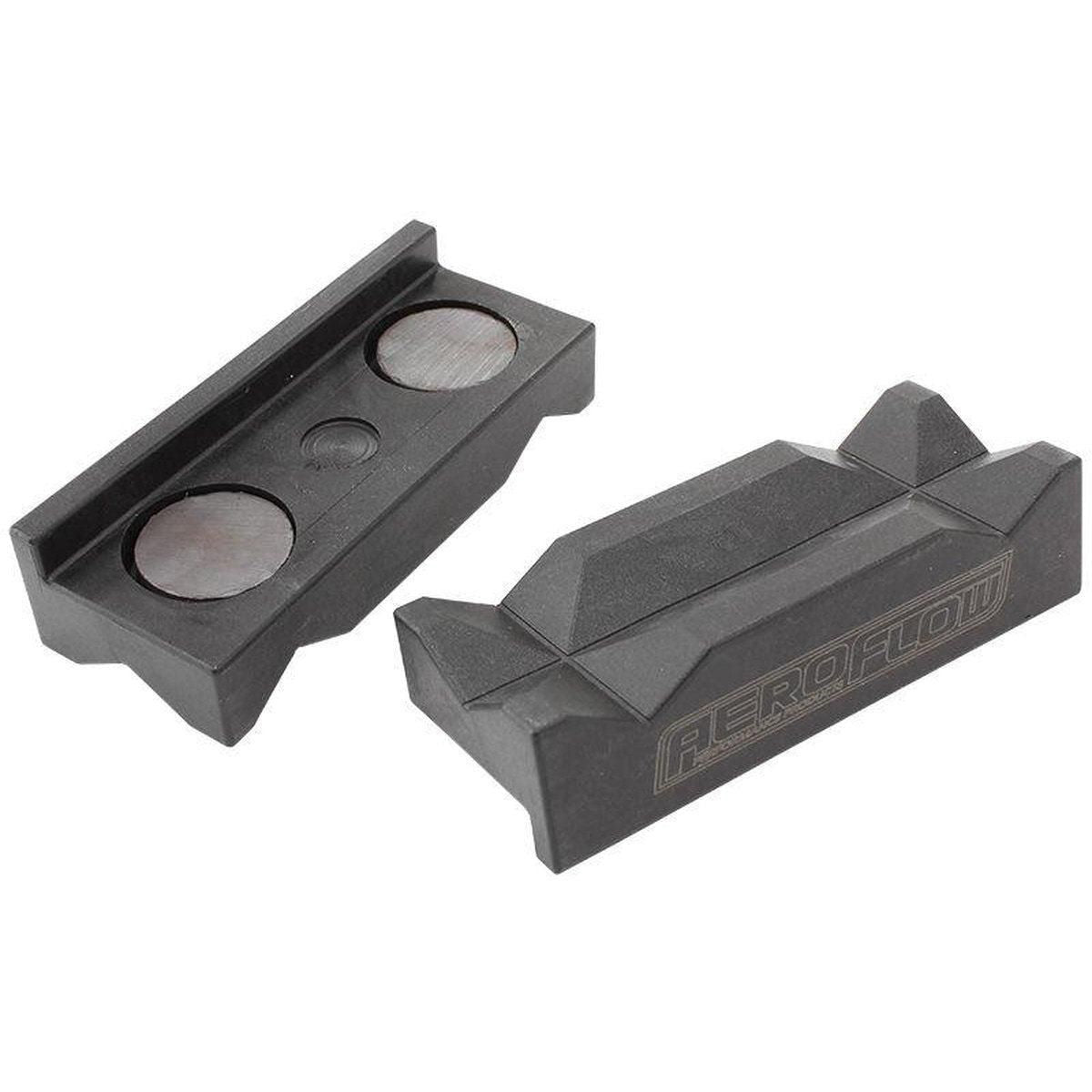 Aeroflow AF98-2002 Nylon Vice Jaws Black Magnetic Back