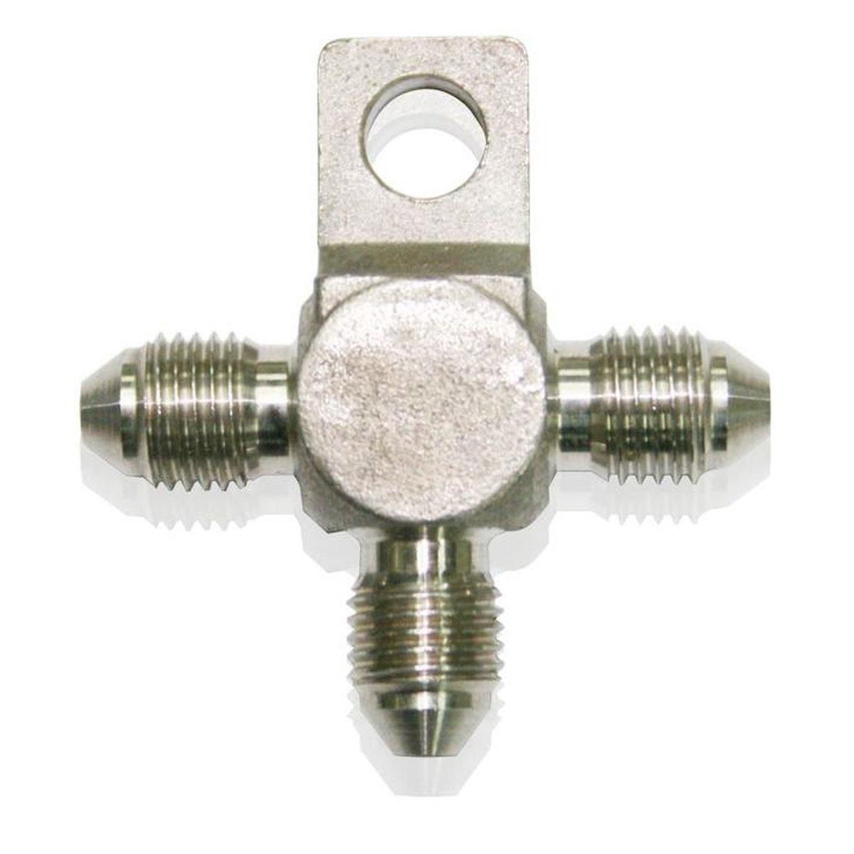 Aeroflow AF326-03 Stainless -3AN Tee With Mount Stainless With Mount Hole AF326-03