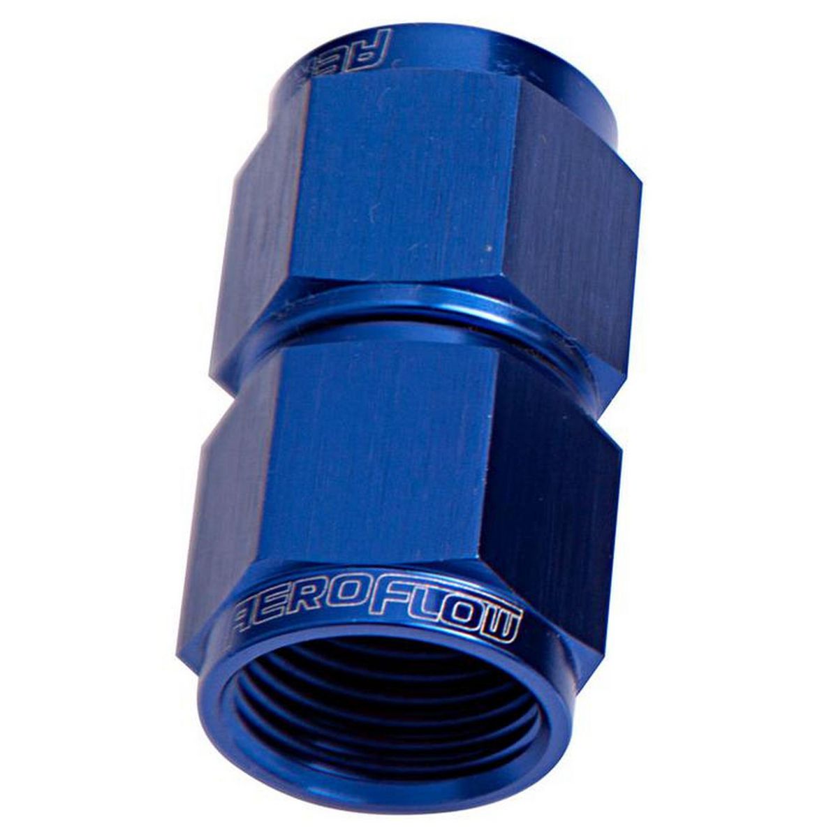 Aeroflow AF131-10 Straight Female Flare -10AN Blue Swivel Coupler