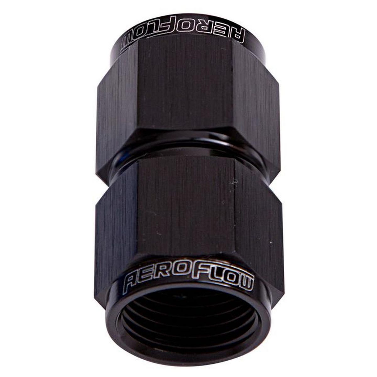 Aeroflow AF131-04BLK Straight Female Flare -4AN Black Swivel Coupler