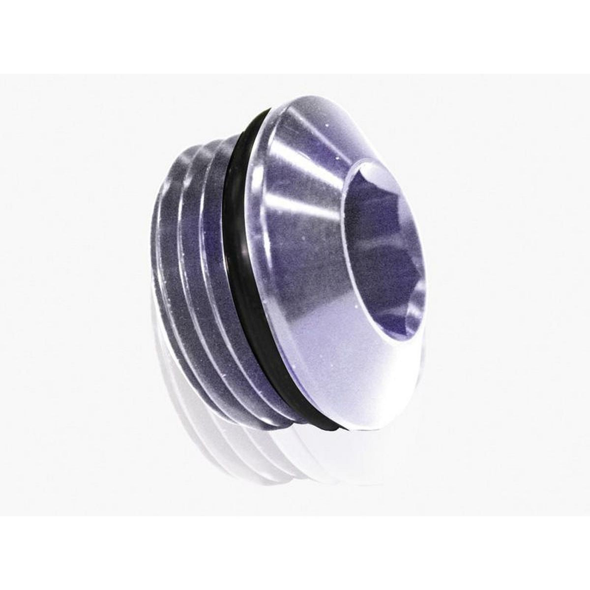 Aeroflow AF813-08S ORB Slimline Port Plug -8AN Silver Finish