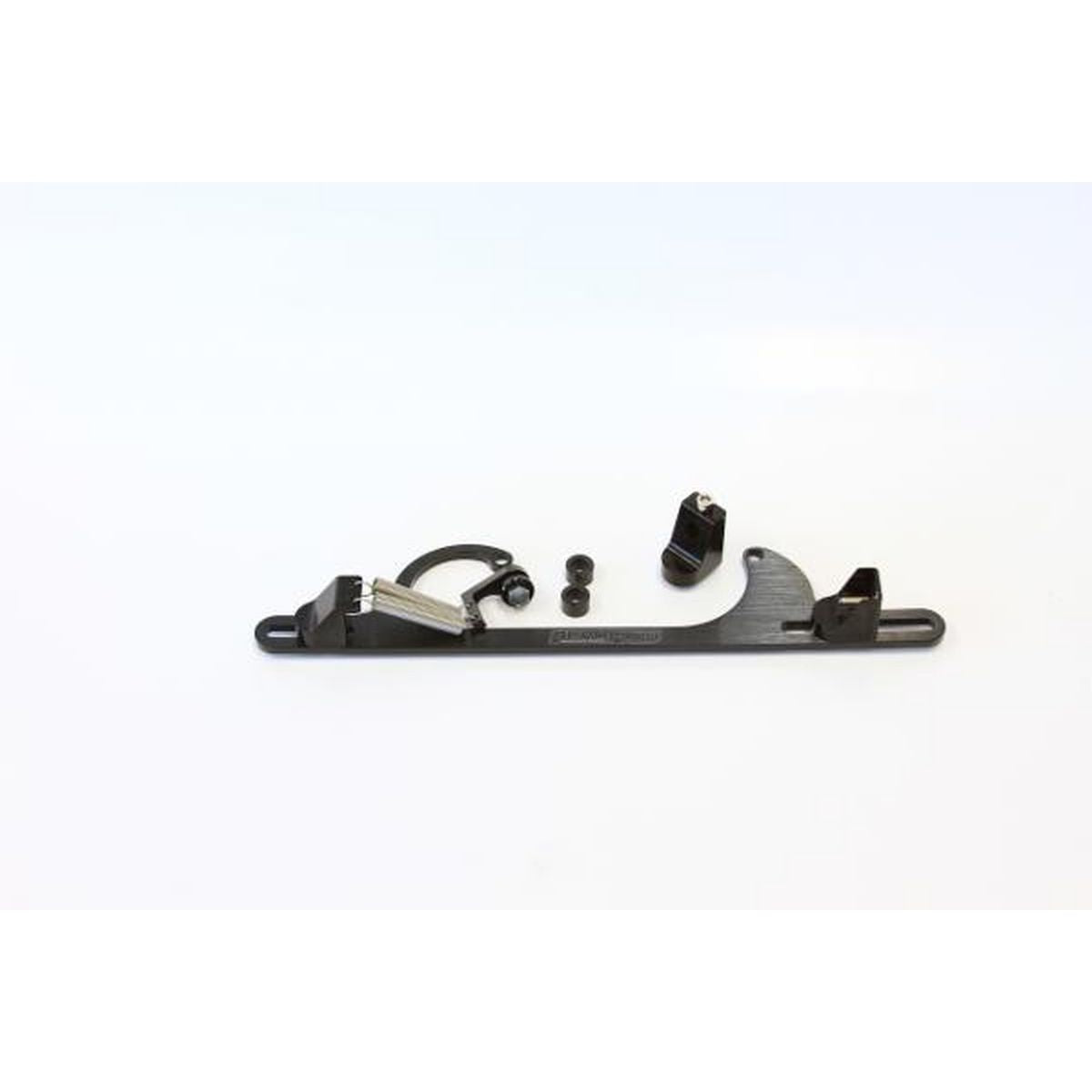 Aeroflow AF64-2001BLK Billet Throttle Cable Bracket Black Suits 4150 Style