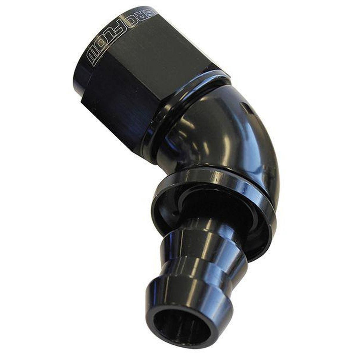 Aeroflow AF518-10BLK -10AN 60 Black Full Flow Push Lock AF518-10BLK