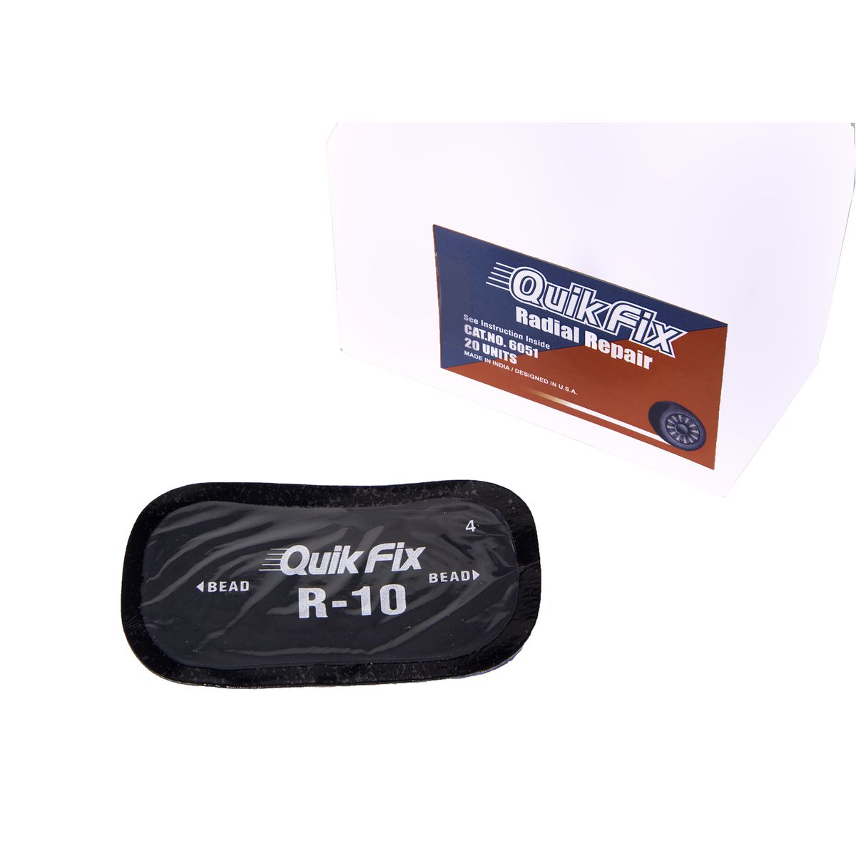 Tech Tire Repair Quik Fix R10 1.75 X 3 Bx20 6051