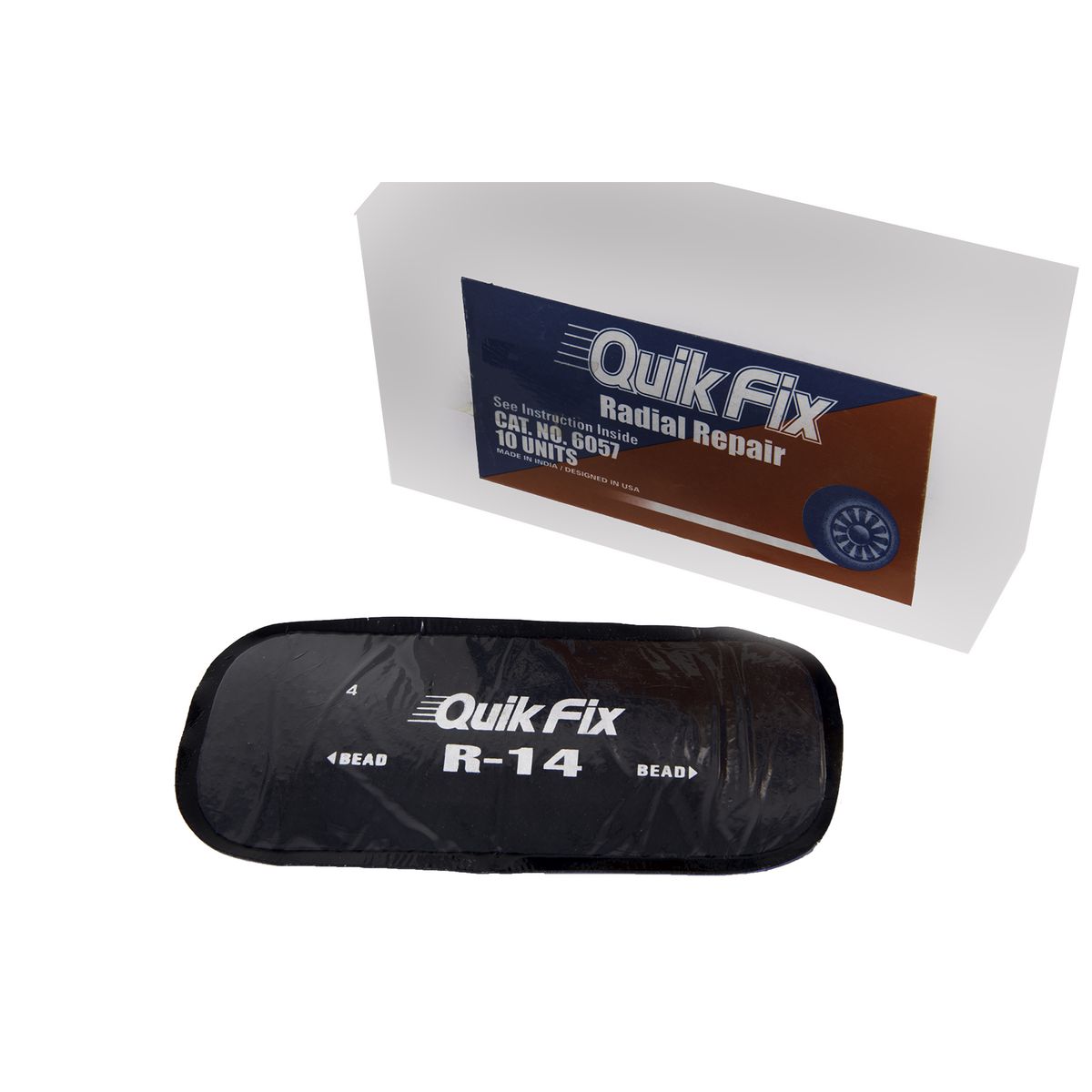 Tech Tire Repair Quik Fix R14 2.88 X 5.75 Bx10 6057