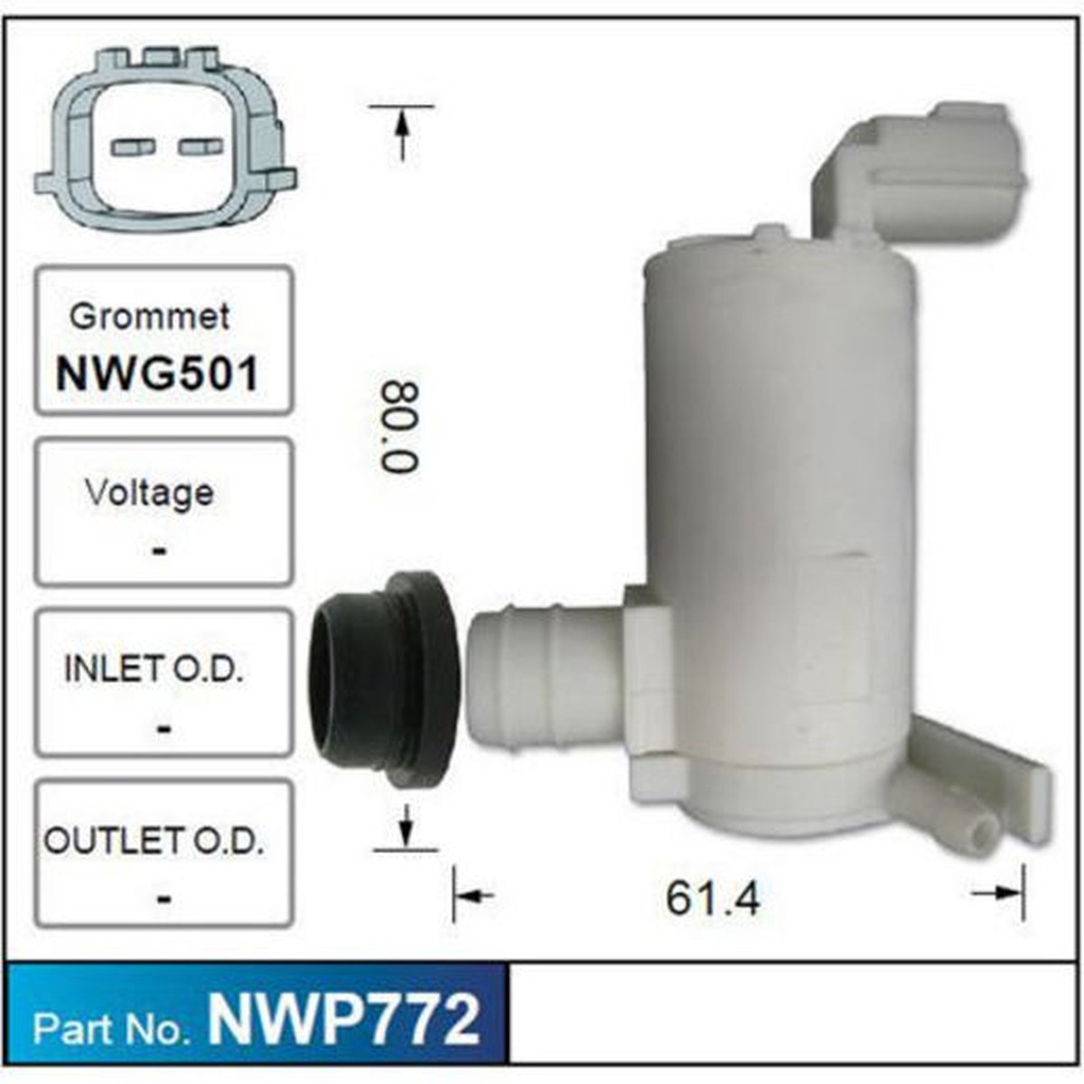 NICE Windscreen Washer Pump NWP772