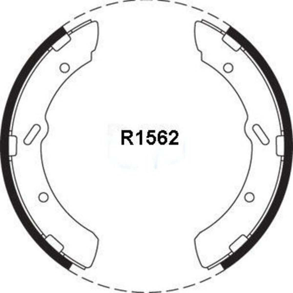 RDA Brake Shoe Set Front/Rear R1562