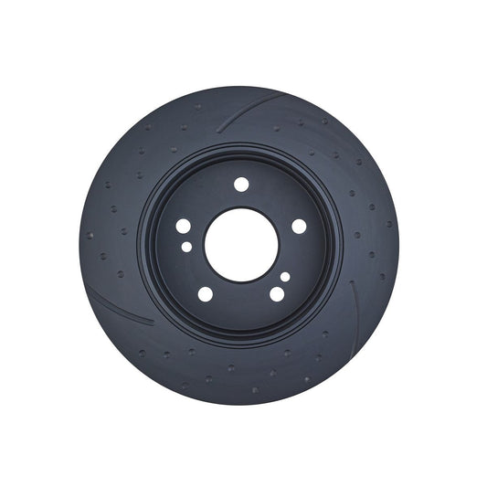 RDA Slotted And Dimpled Brake Rotor Pair 278mm Rear RDA287D
