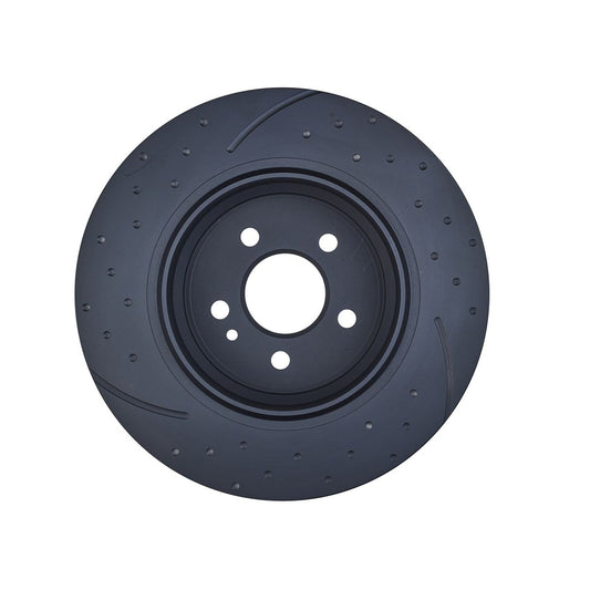 RDA Slotted And Dimpled Brake Rotor Pair 331mm Rear RDA7289D