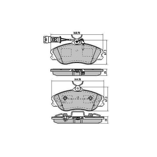 RDA GP Max Brake Pad Set Front RDB1253